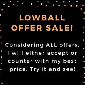 Don’t hesitate to send me an offer!!!